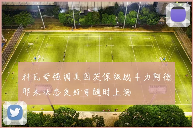 科瓦奇强调美因茨保级战斗力阿德耶米状态良好可随时上场